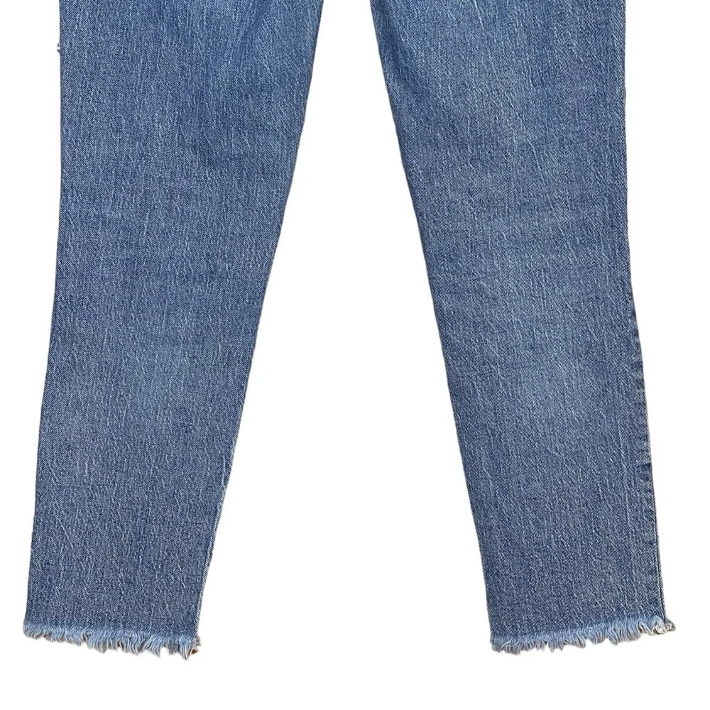 Madewell Perfect Vintage Jeans 24 High Rise Tapered Raw Hem Mom 90s Ainsworth